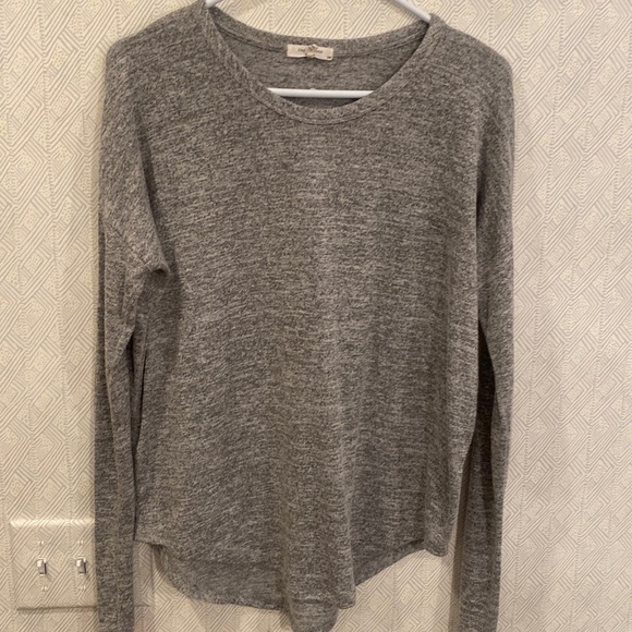 Rag & Bone, Hudson Crewneck Long-Sleeve Grey Top - Picture 6 of 10